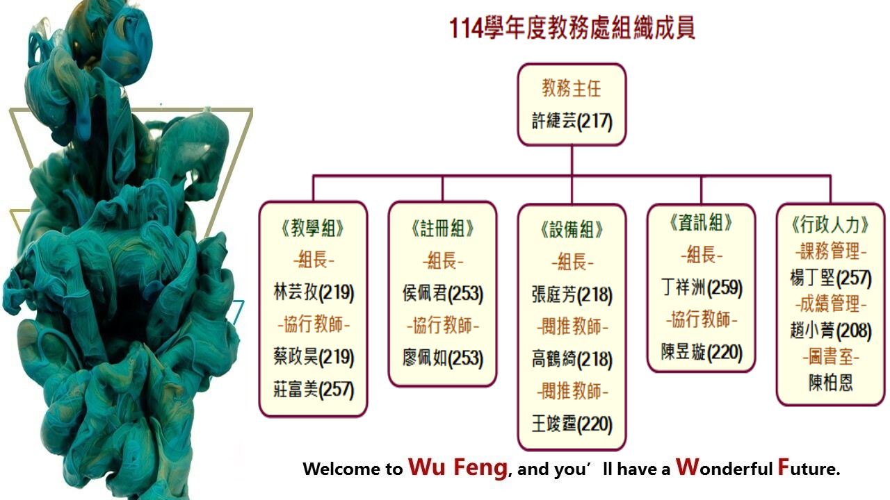114學年教務處工作伙伴