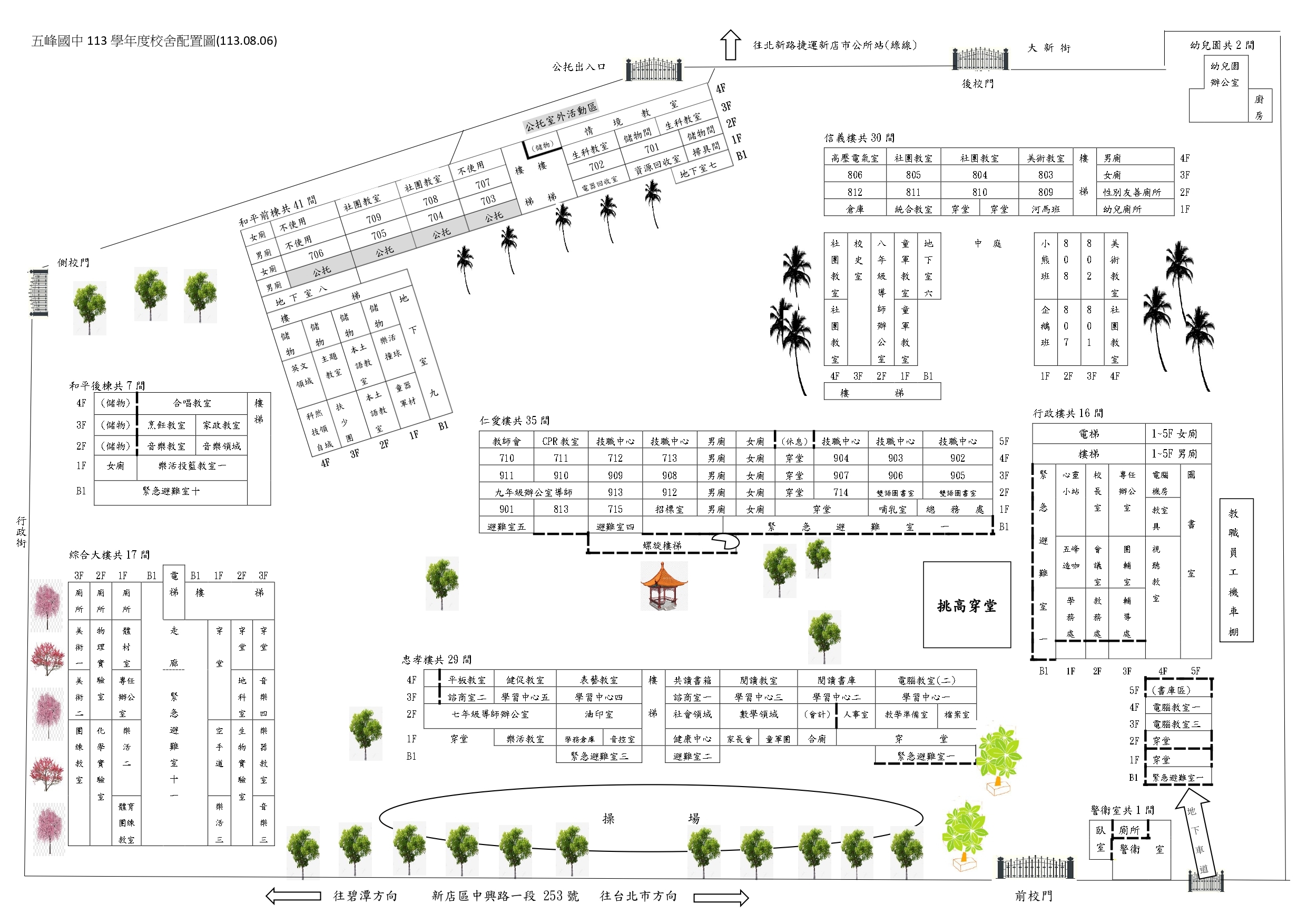 113學年度校園配置圖